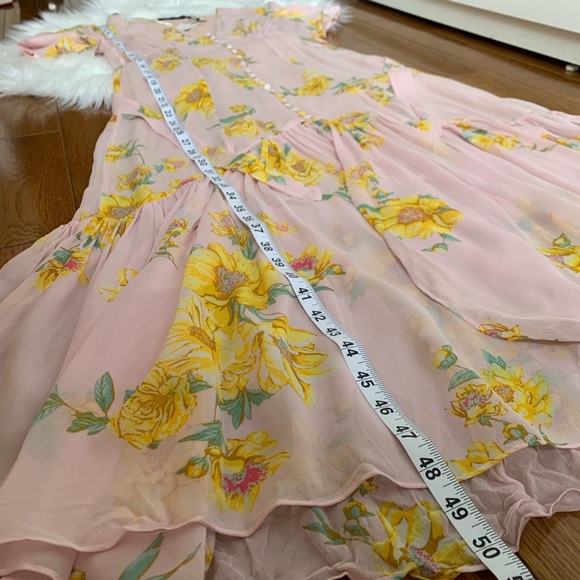 NWT | ZARA Flowy Boho Floral Midi Dress - Picture 8 of 8